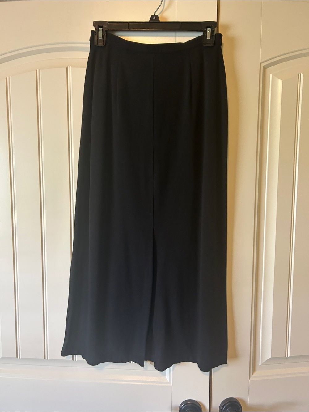 Amanda Smith Black Maxi Skirt with Front Slit